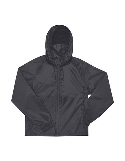 B&C BE INSPIRED - #Reset Lined Windbreaker - Dark Grey (Solid)