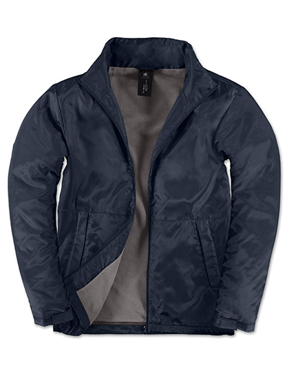 B&C COLLECTION - Men´s Jacket Multi-Active - Navy, Warm Grey