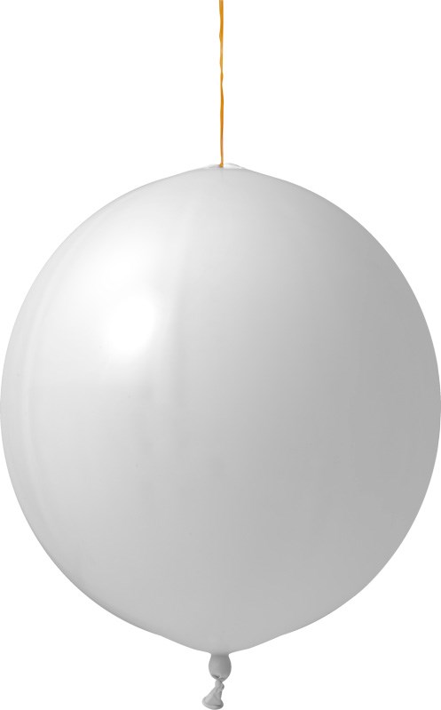 Bedruckte Punchballons 120/130 cm - Ø 45 cm - 18 inch - Weiss (6001) Pastel