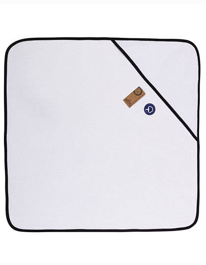 ARTG - Babiezz® ALL-Over Sublimation Hooded Towel - White, Black