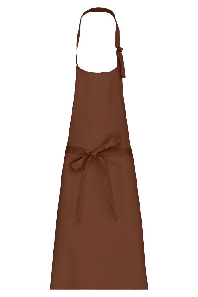 K8000 - Schürze aus mischgewebe ohne Tasche - Cacao