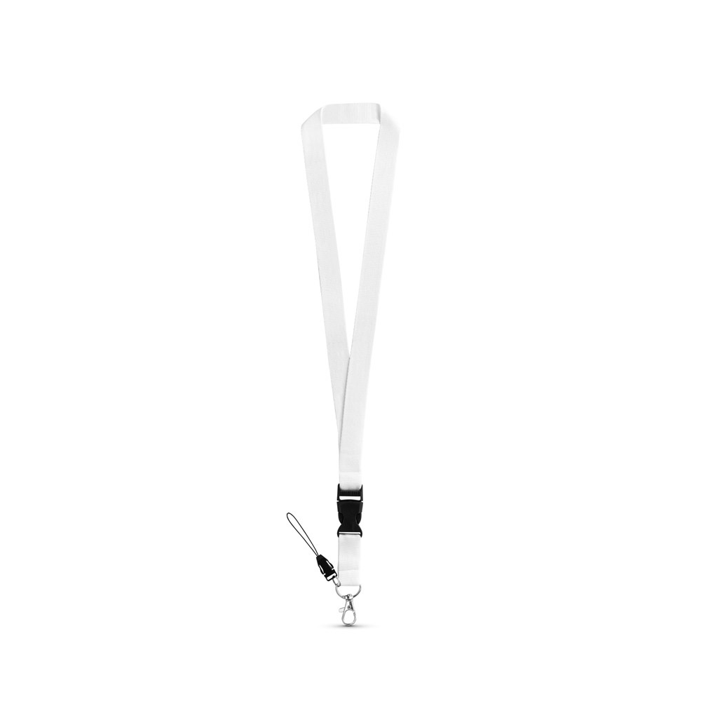 ANQUETIL. Lanyard aus Polyester - weiß