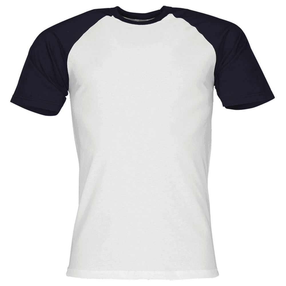 610260 - Valueweight Short Sleeve Baseball T-Shirt - weiß/deep navy