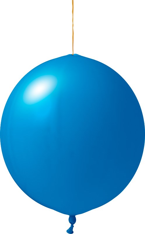 Bedruckte Punchballons 120/130 cm - Ø 45 cm - 18 inch - Mittelblau (6010) Pastel (± PMS 3005)