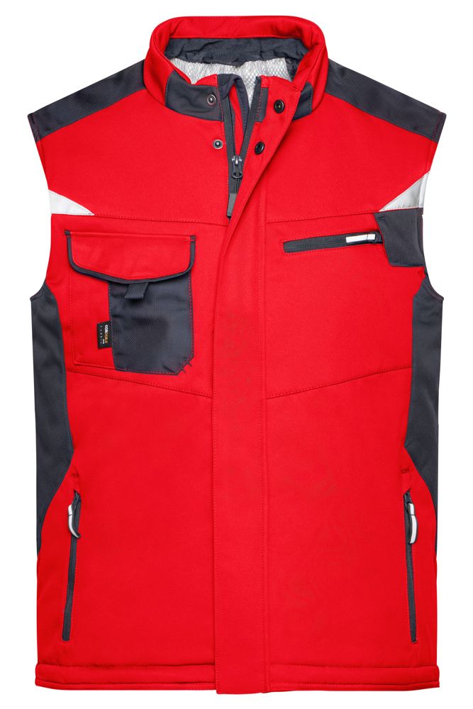 Craftsmen Softshell Vest - STRONG - - Red/black (ca. Pantone 193C
blackC)