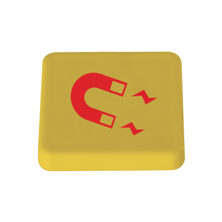 Haftmagnet 30x30 mm - gelb