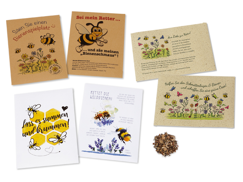 Samentüte individuell (4/4-fb) 105 x 156 mm | "Wünsch-dir-was" mit loser Saat