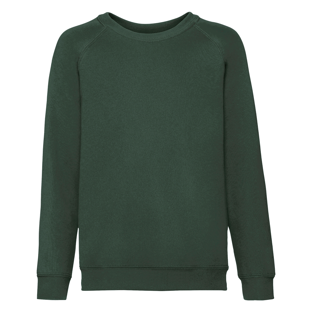 620390 - Kids Classic Raglan Sweat - flaschengrün
