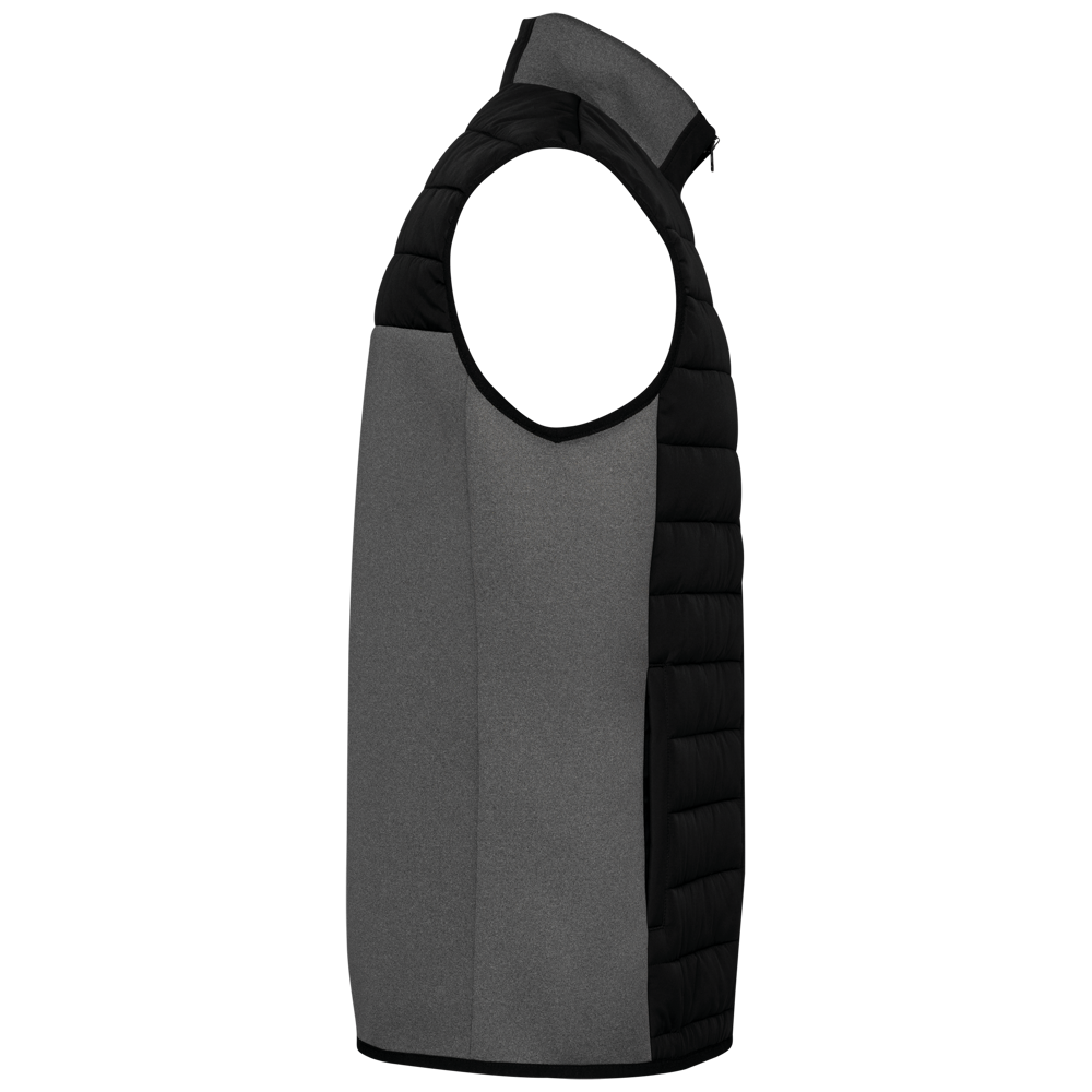 K6170 - Bodywarmer aus zwei Materialien für Herren