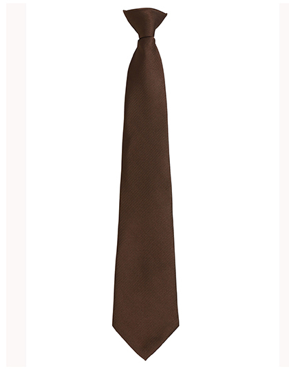 Premier Workwear - Colours Orginals Fashion Clip Tie - Brown (ca. Pantone 476C)