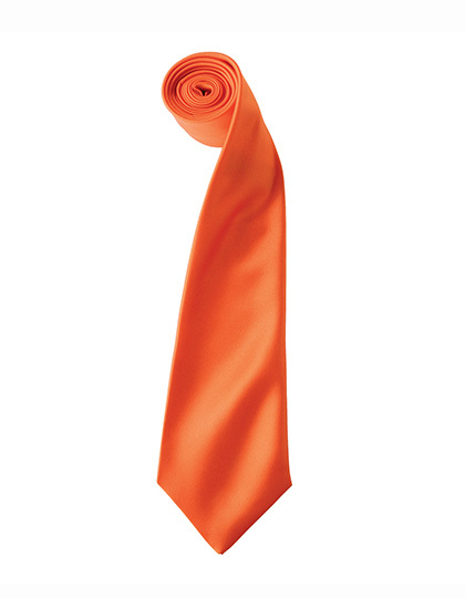 Premier Workwear - Colours Collection Satin Tie - Orange (ca. Pantone 1655C)