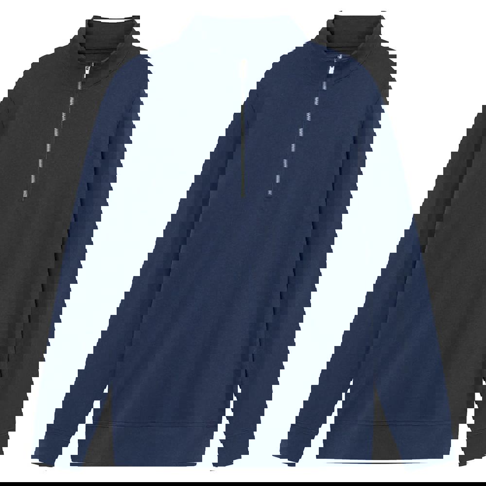 Brickstone Unisex Pullover mit halbem Reißverschluss, 280 gr/m² - Navy (PMS533C) / Navy