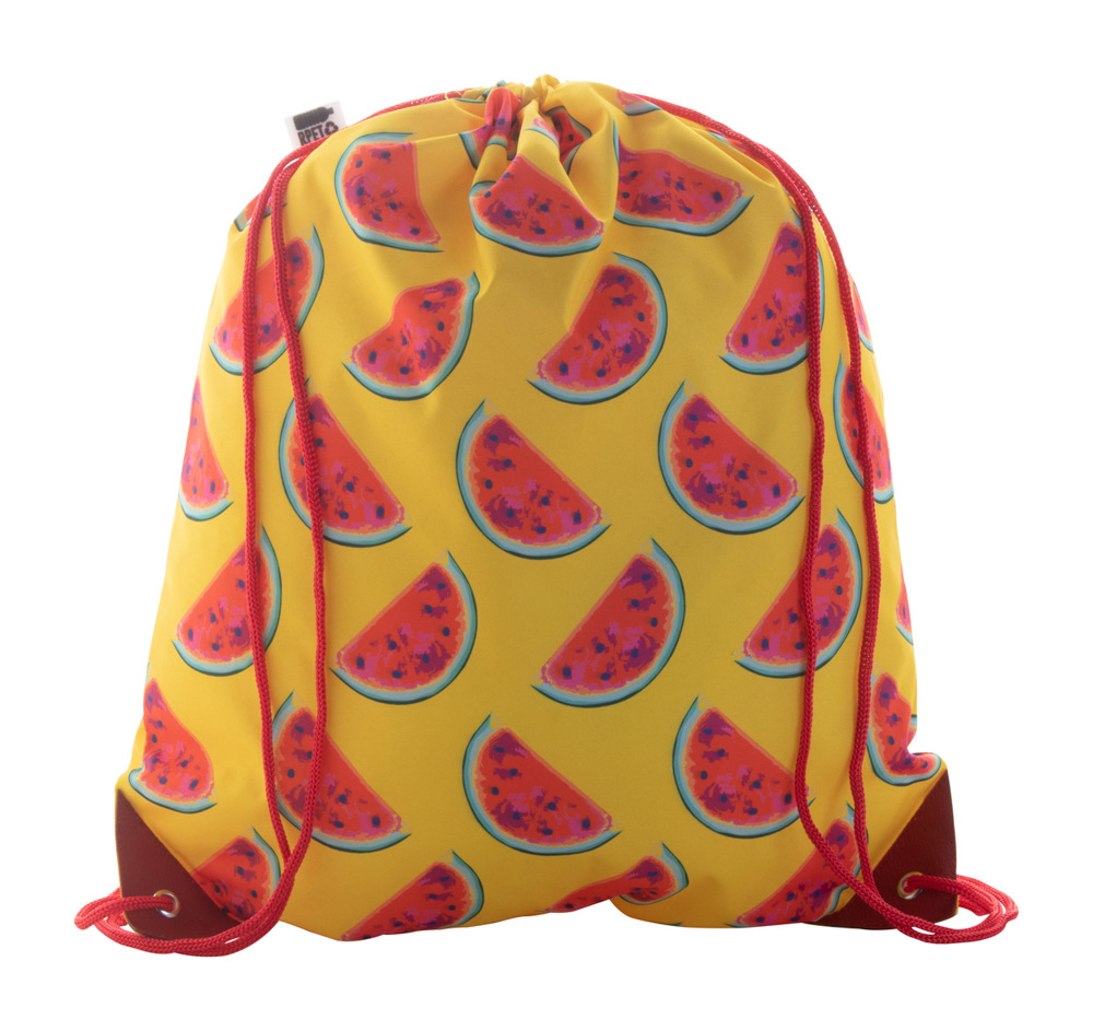 CreaDraw Plus RPET - Individueller Turnbeutel - rot/weiß