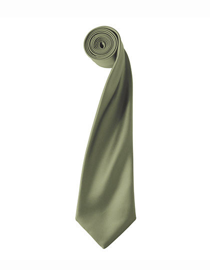 Premier Workwear - Colours Collection Satin Tie - Olive (ca. Pantone 378C)