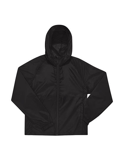 B&C BE INSPIRED - #Reset Lined Windbreaker - Black