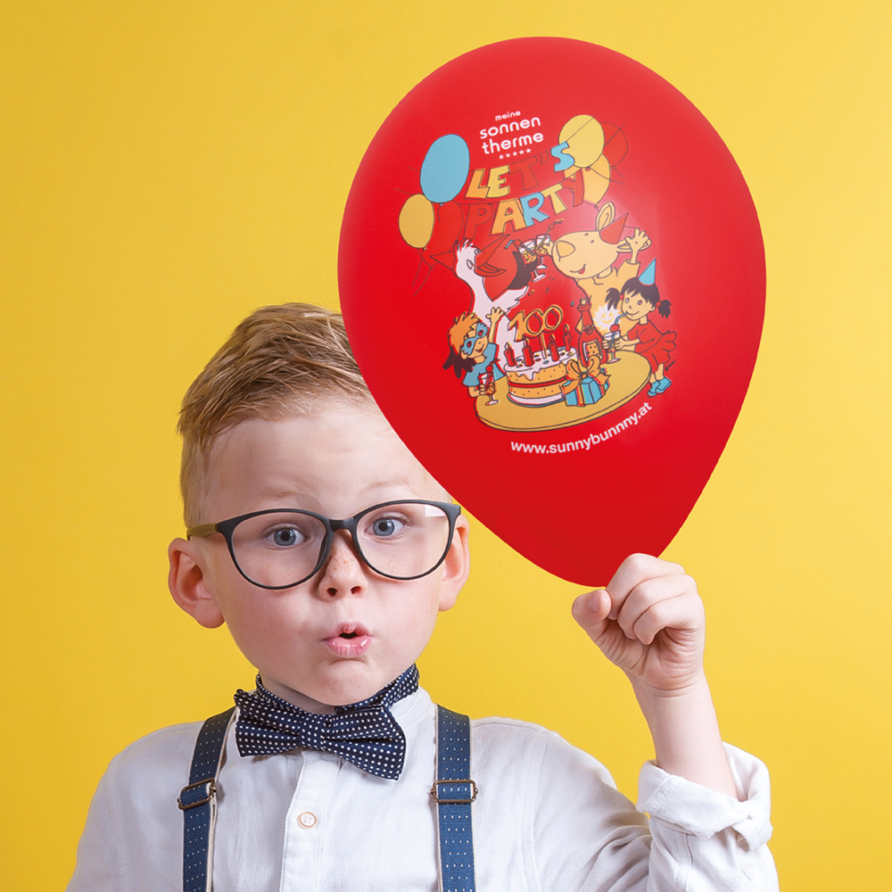 Bedruckte Ballons HQPP 90/100 cm - Ø 35 cm - 12 inch