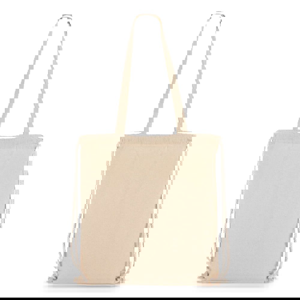 Baumwoll-Tragetasche mit Kordelzug OEKO-TEX® 38 x 42cm 140g/m²