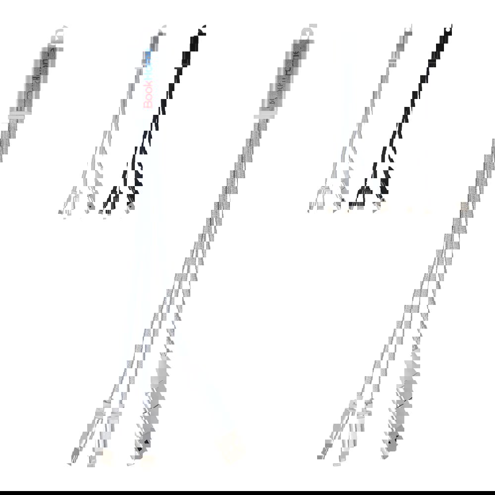 2-in-1-Ladekabel USB-A/C zu USB-C &amp; Lightning Aluminium