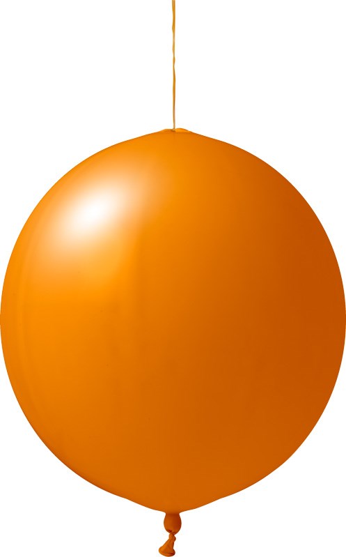Bedruckte Punchballons 120/130 cm - Ø 45 cm - 18 inch - Orange (6004) Pastel (± PMS 1575)