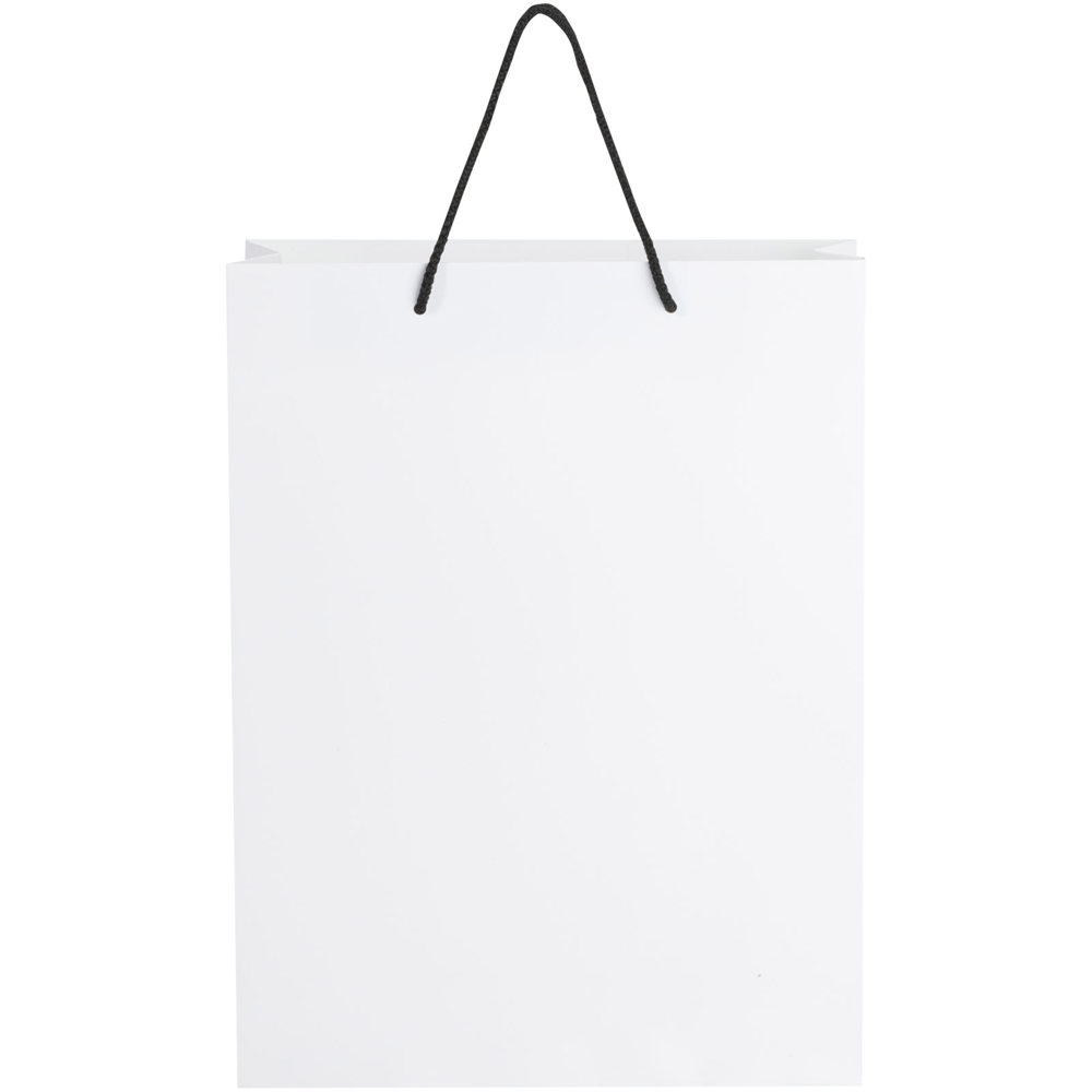 Handgefertigte 170 g/m² Integra-Papiertüte mit Kunststoff Kordelgriffen – 31 × 12 × 41 cm