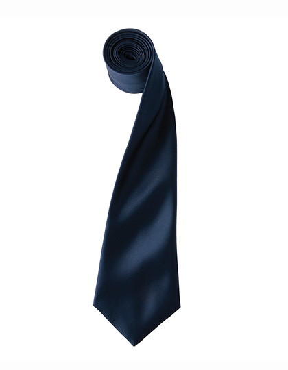 Premier Workwear - Colours Collection Satin Tie - Navy (ca. Pantone 2766C)