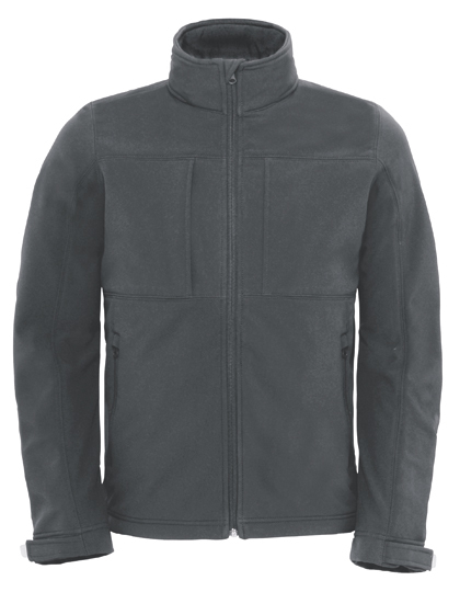 B&C COLLECTION - Men´s Hooded Softshell - Dark Grey (Solid)