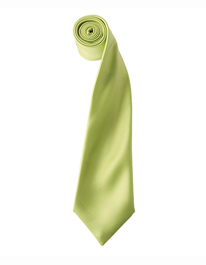 Premier Workwear - Colours Collection Satin Tie - Lime (ca. Pantone 382C)
