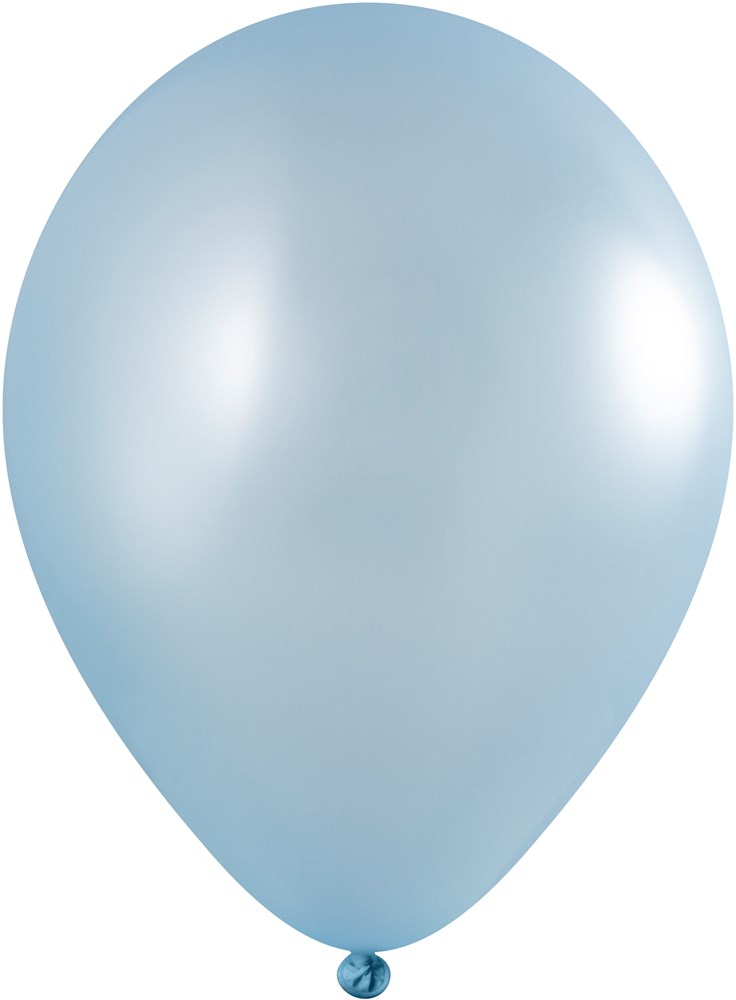 Ballons ohne Druck 85/95 cm - Ø 33 cm - 11 inch - Hellblau Metallic (2650) (± PMS 284)