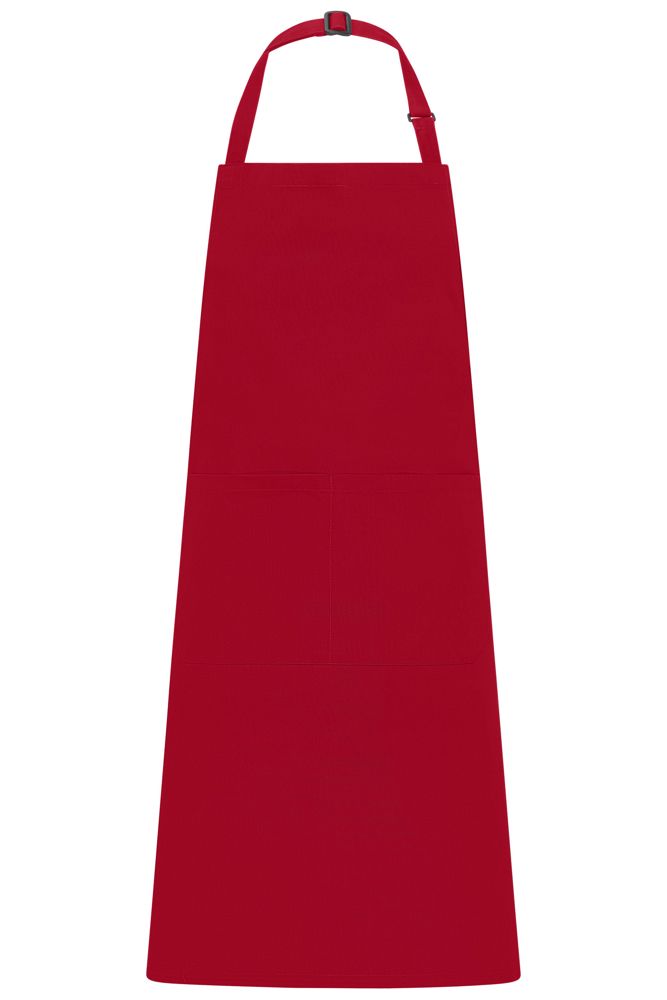 Apron with Bib - Red (ca. Pantone 200C)