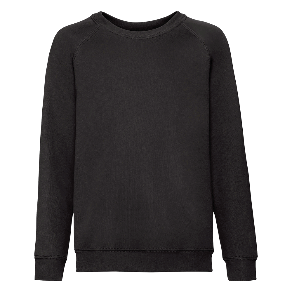 620390 - Kids Classic Raglan Sweat - Schwarz
