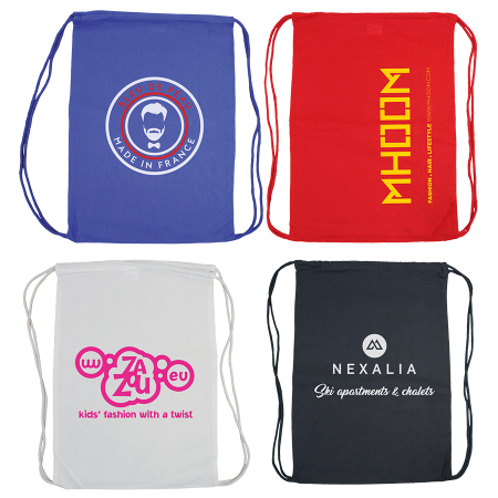 ADARE Baumwoll Rucksack farbig, 140 gr/m²