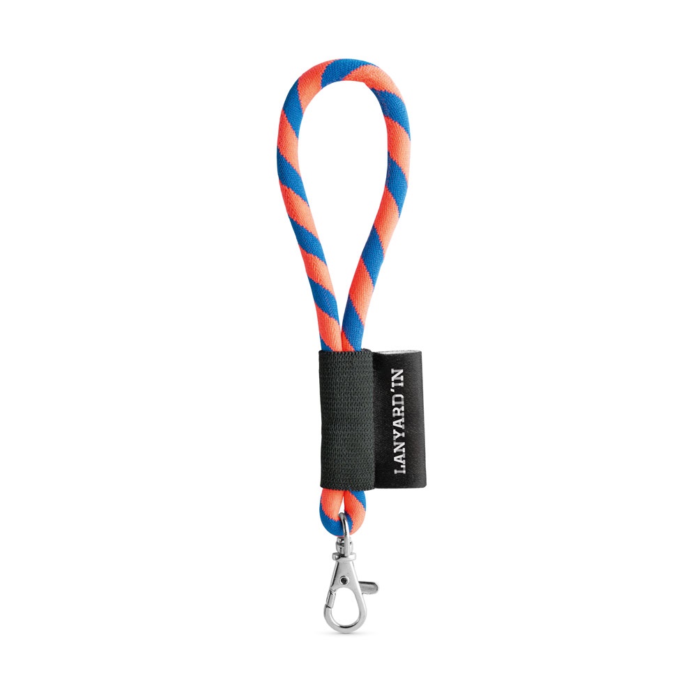 75090. Lanyard Tube Short Set. Standardmodelle - Orange Hexachrome , Königsblau