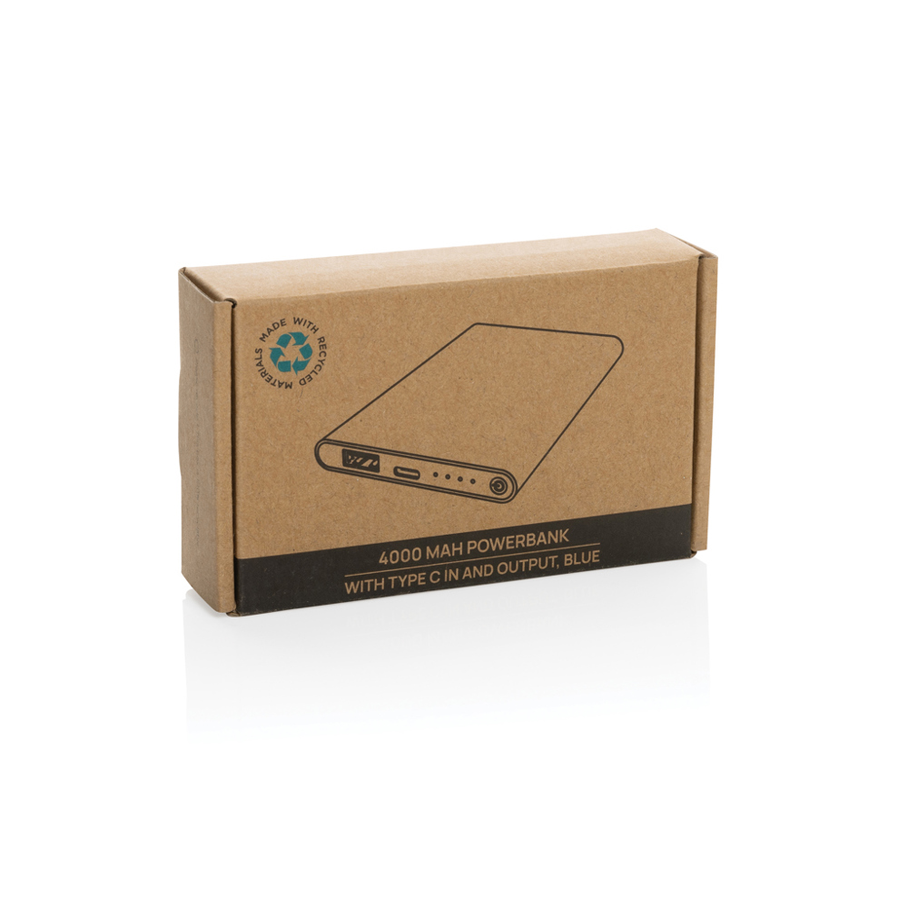 4.000mAh Type-C Powerbank aus RCS recyeltem ABS & Aluminium