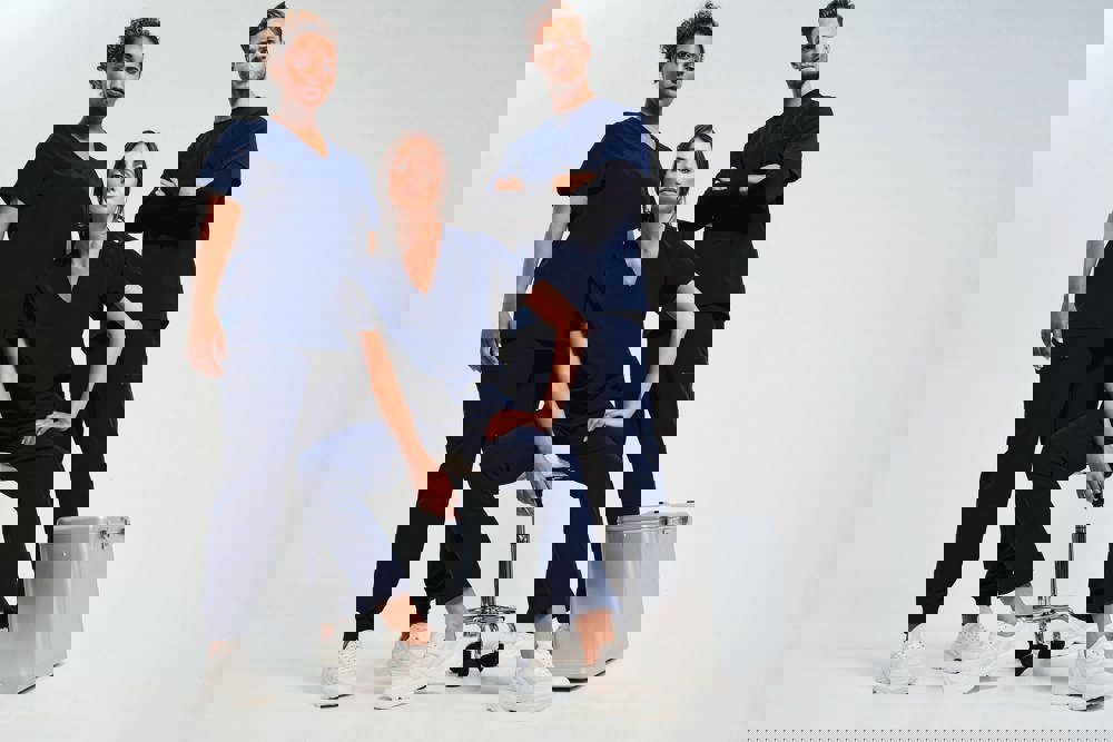 NN310X - Tunika mit Stretchanteil und kurzen Ärmeln, Damen