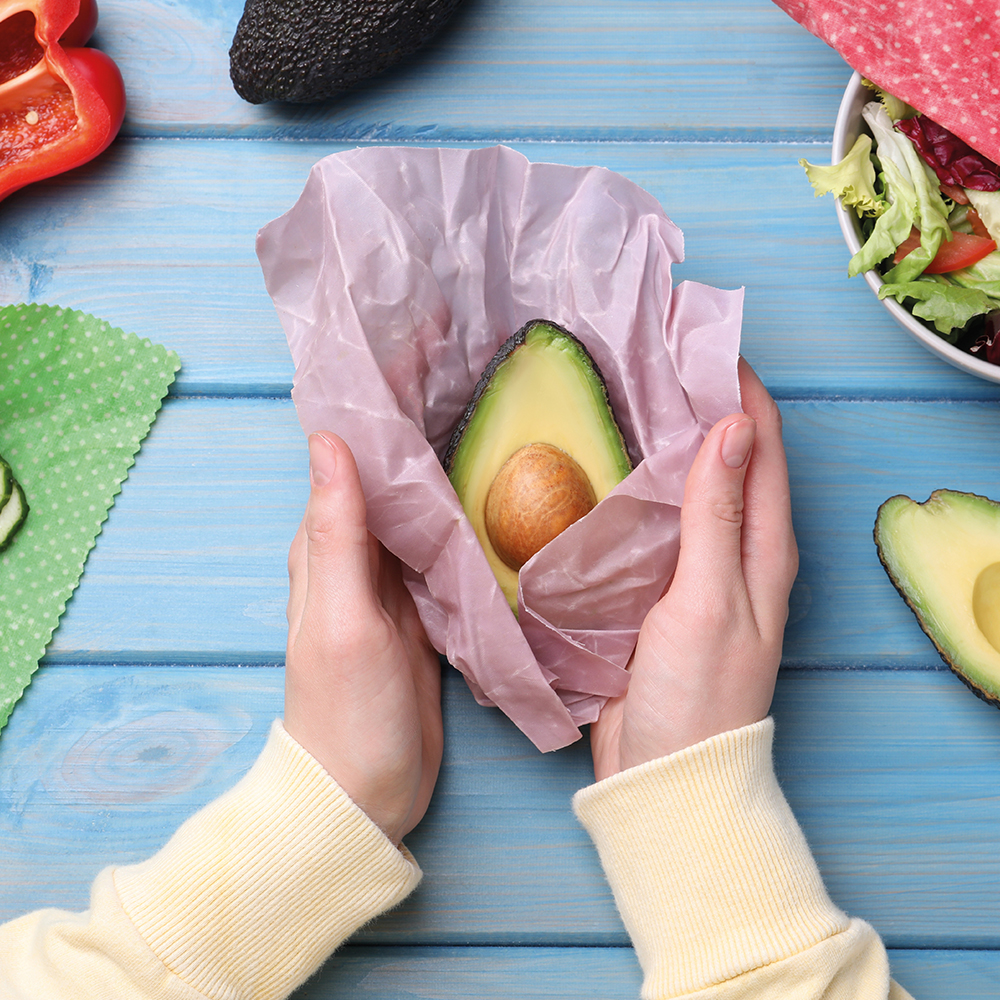 Bienenwachstuch – Wabi  mit Banderole L