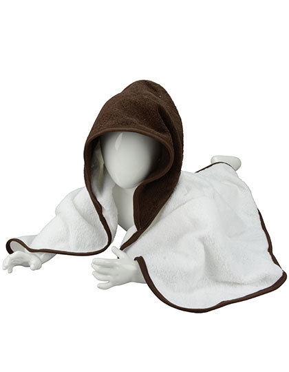ARTG - Babiezz® Hooded Towel - White, Chocolate Brown, Chocolate Brown