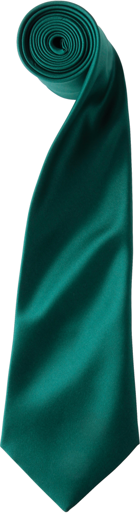 PR750 - colours' Satin Tie - Bottle Green