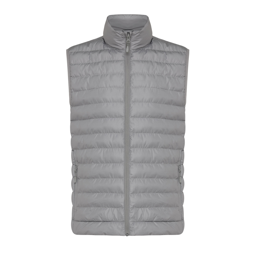 IQONIQ Meru Herren Bodywarmer aus recyceltem Polyester - Silbergrau (± PMS 17-4405 TCX)