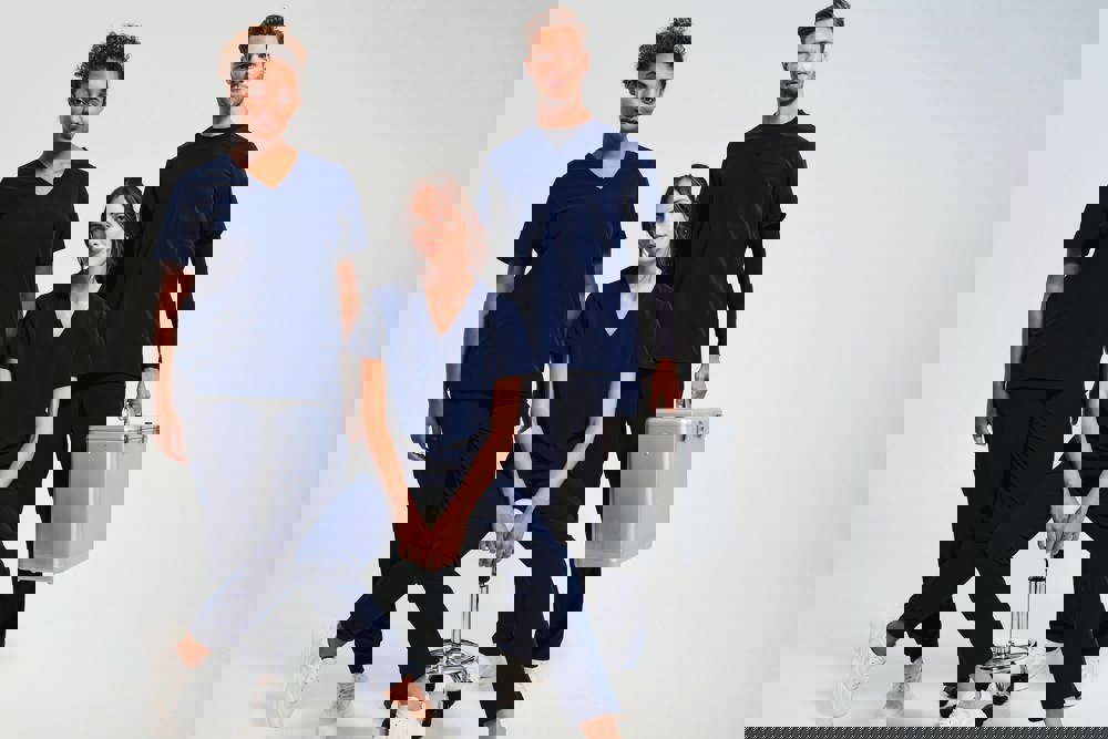 NN310X - Tunika mit Stretchanteil und kurzen Ärmeln, Damen