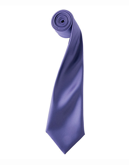 Premier Workwear - Colours Collection Satin Tie - Purple (ca. Pantone 269C)