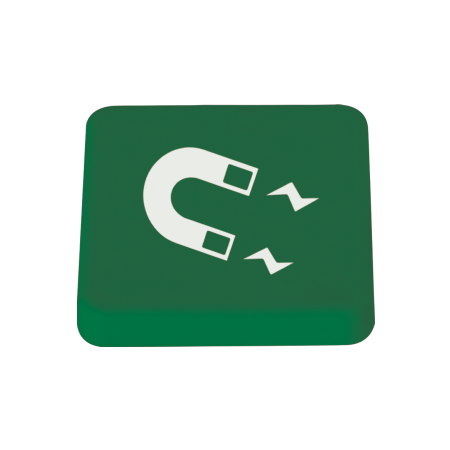 Haftmagnet 30x30 mm - dunkel grün