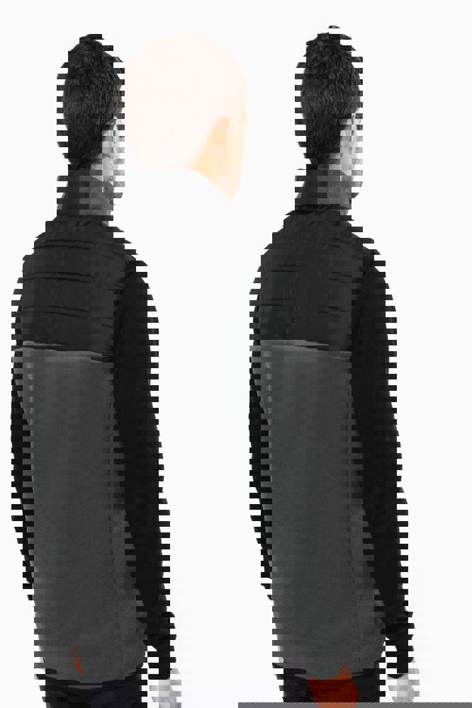 K6170 - Bodywarmer aus zwei Materialien für Herren