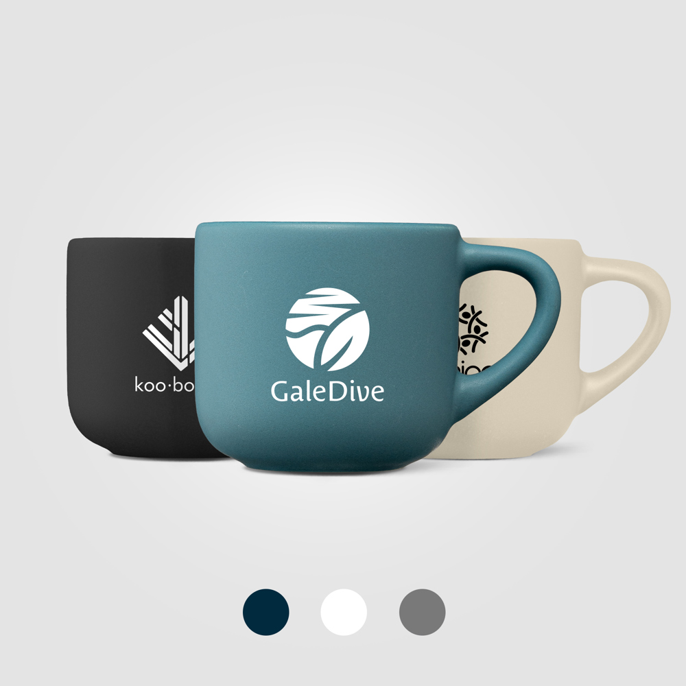 Alba Espresso-Keramiktasse mit mattem Finish - 90 ml