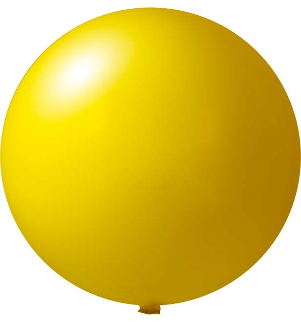 Bedruckte Riesenballons Ø 150 cm - Dunkelgelb (4410) Pastel (± PMS 102)