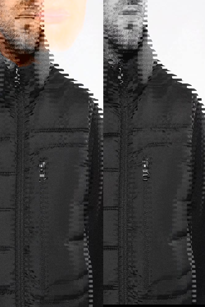 K6170 - Bodywarmer aus zwei Materialien für Herren