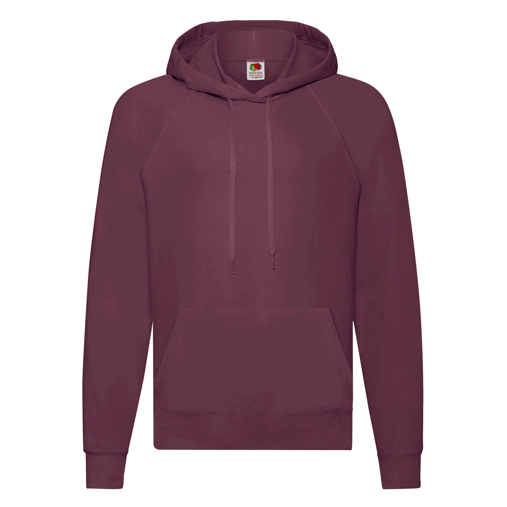 621400 - Lightweight Kapuzen-Sweat - burgund