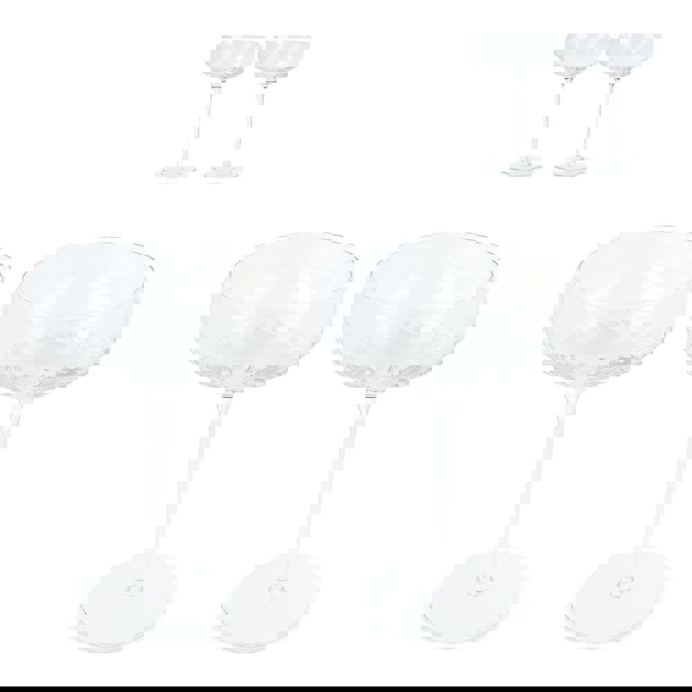 Byon Opacity 2er-Set Sektgläser mit stilvollem Glasmuster 300ml