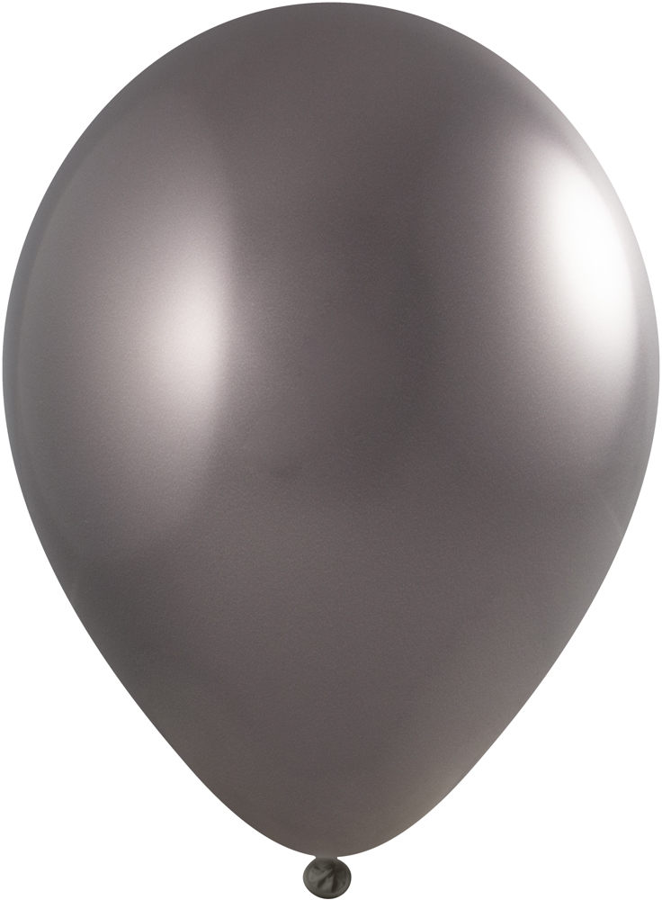 Ballons ohne Druck 90/100 cm Ø - 35 cm - 12 inch - Anthrazit Chrom (4790) Chroom (± PMS 8503)