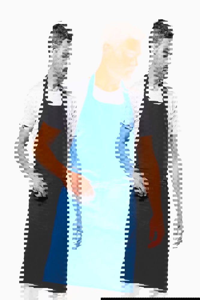 K8007 - Bio-Baumwolle Schürze mit Tasche