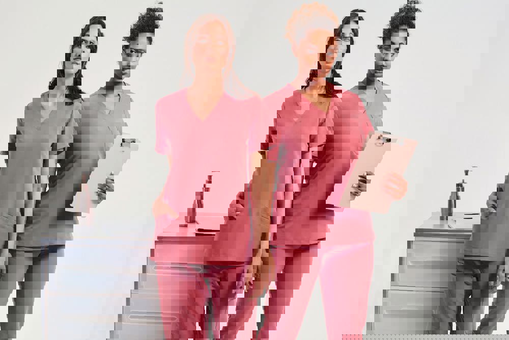 NN310X - Tunika mit Stretchanteil und kurzen Ärmeln, Damen